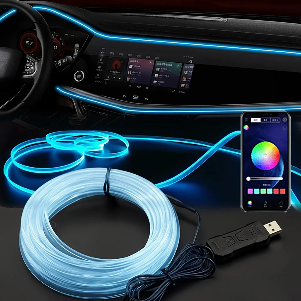 RGB Fiber Optic Car Ambient Light Strip – ChromaCar